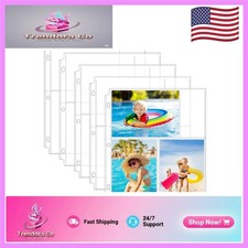 3-Pocket Clear Photo Album Pages, 360 Photos, Acid-Free Top-Loading Design