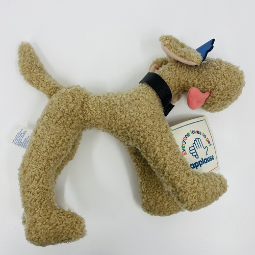 Vintage Applausi Peluche Cane Marrone Tan Cucciolo Filo Terrier Dem Ossa Cane - Foto 4 di 15