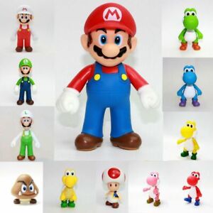 New Super Mario Bros BLUE 5" YOSHI Action figures Doll Free SHIPPING
