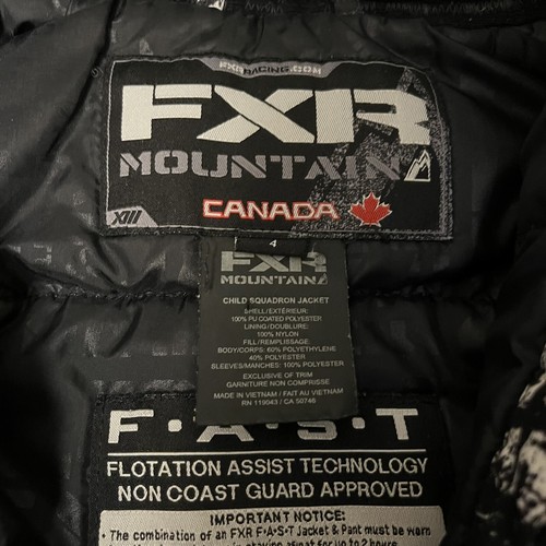 FXR MOUNTAIN YOUTH SQUADRON JACKET BOYS 4 SKI PARKA CINCH WAIST ARTSY SNOWBOARD - Picture 7 of 13