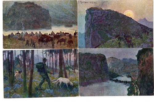 LOTTO 13 CARTOLINE TOMMASO CASCELLA CROCE ROSSA GUERRA INDIPENDENZA 8 VG 5 NVG - 第 1/8 張圖片