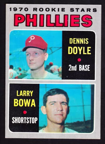 1970 TOPPS #539 LARRY BOWA PHILLIES ROOKIE