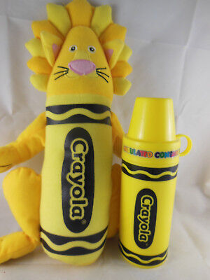 CRAYOLA CRAYON 2008 Nanco yellow lion Plush 16.5