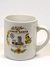 North Dakota Centennial Coffee Cup Vintage The Flickertail State