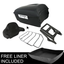 Matte Black King Trunk Rack Fit For Harley Street Road Glide 09-13