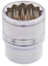 Image of Draper Expert 3/8" Square Drive Hi-Torq 12 Point Socket (19mm) 32797