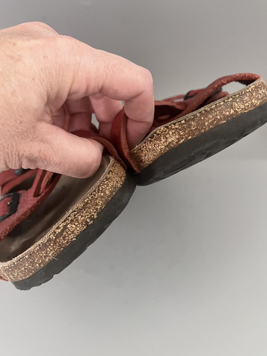 Tatami by Birkenstock Sandals Shoes US L 9 M 7 RED Leather