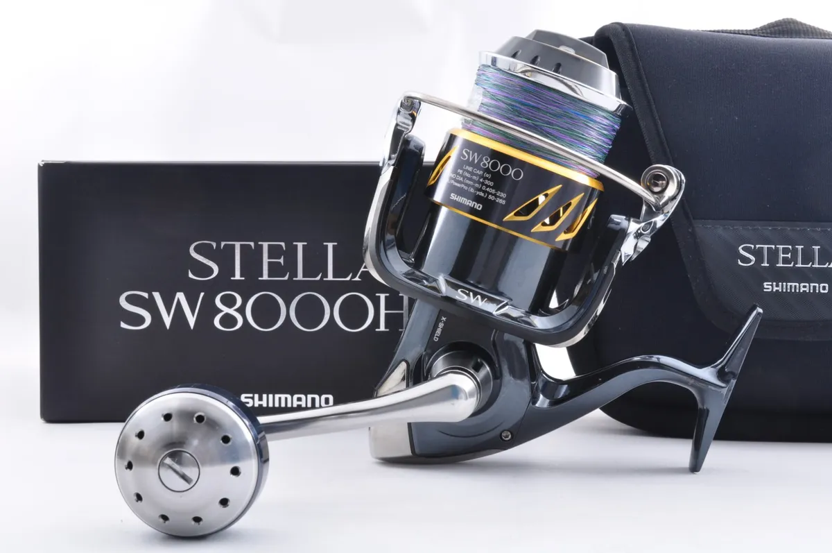 Shimano 13 Stella SW 8000HG Spinning Reel Near Mint from Japan