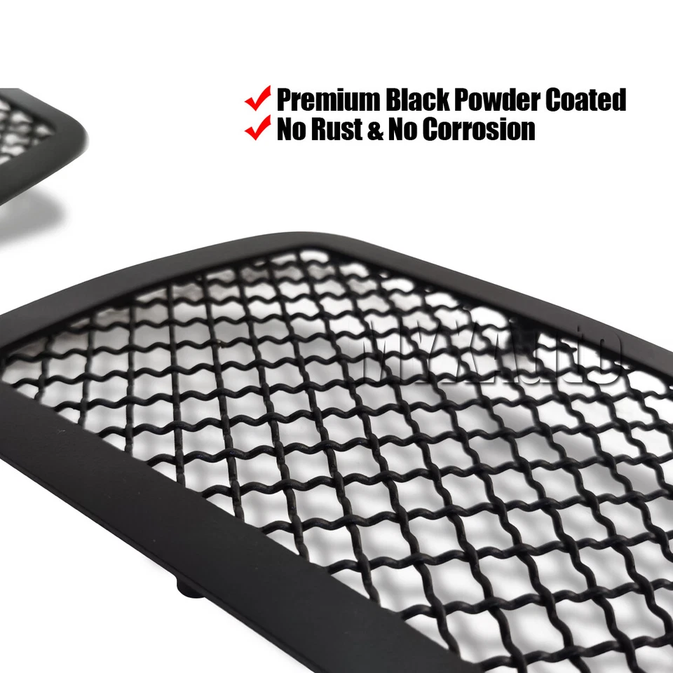 Mesh Grille Fits 08-13 Cadillac CTS Black Stainless Steel Grill Insert 09 10 11 - Image 3 of 4