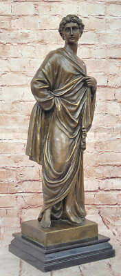 Handcrafted bronze sculpture SALE Marble Emperor Classicism Roman Ancient Decor