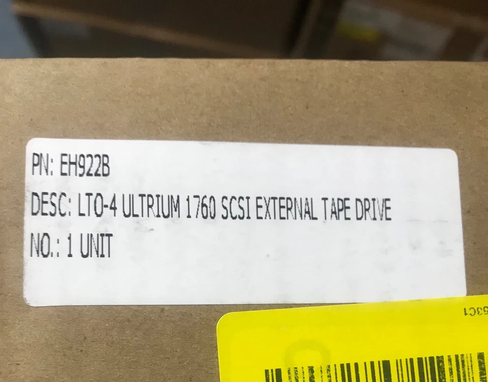 Unidade de fita externa HP StorageWorks LTO4 Ultrium1760 SCSI 693419-001 EH922B - Imagem 2 de 2