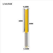1/4 3/8 50 Straight Shank Woodworking knife Carving Cutter Router Bit