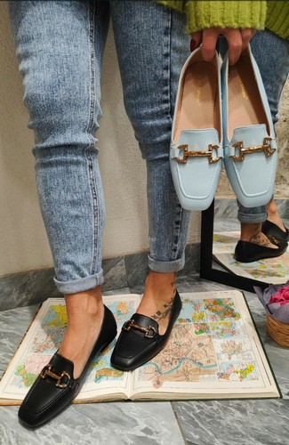 Scarpe Donna Mocassini Da Donna Linea Comoda Tacco Basso Mocassini di  Tendenza | eBay