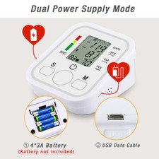 Blood Pressure Monitor Automatic Arm Digital BP Cuff Pulse Heart Rate Machine US