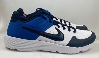 Nike Alpha Huarache Elite 2 Blue Baseball Turf Cleats AJ6877
