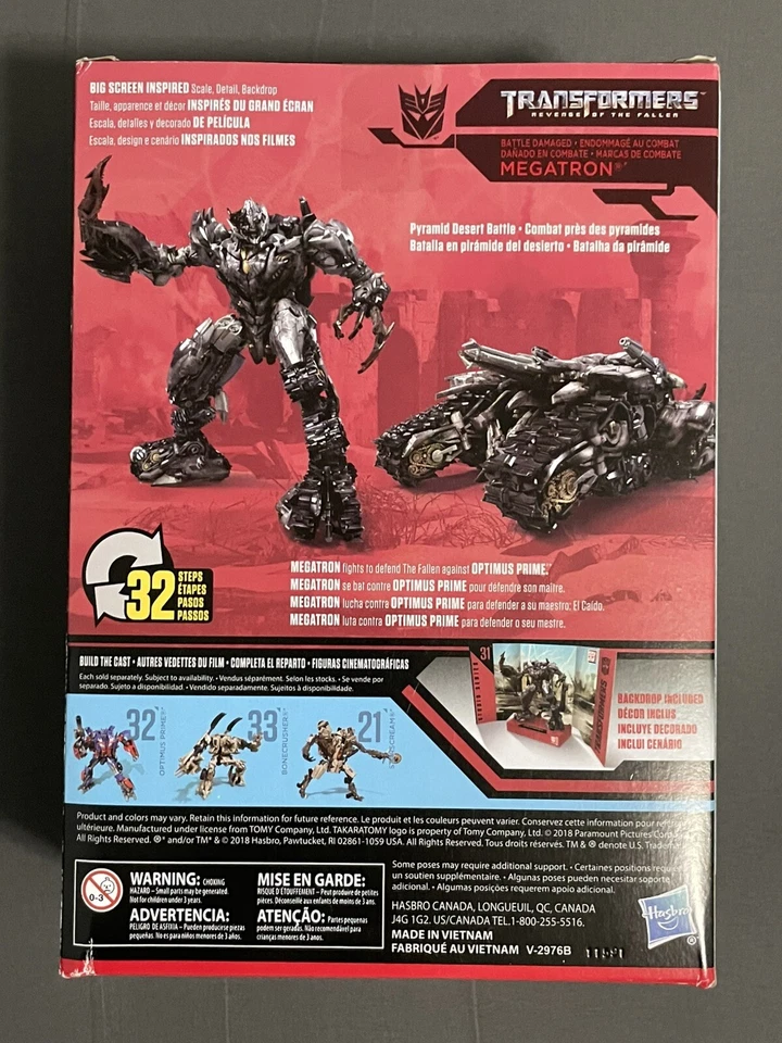 New Hasbro Transformers Studio Series 31 Megatron Voyager Class Battle Damaged - Image 4 of 4