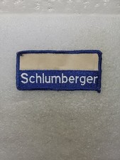 Vintage Schlumberger Patch Trucker Blue Hat Patch Sew On Made in USA
