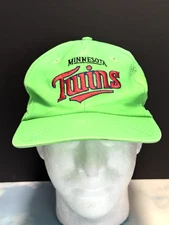 VTG Twins Enterprise Minnesota Twins Hat Cap Neon Green Snapback MLB Baseball