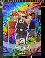 Tim Duncan 2023–24 Donruss Optic Basketball Winner Stays Purple Holo Prizm 