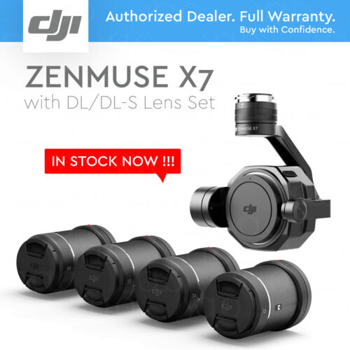 DJI Zenmuse X7 Camera and 3-Axis Gimbal + DL-S 16mm DL 24mm, 35mm, 50mm Lens Set - Picture 1 of 11
