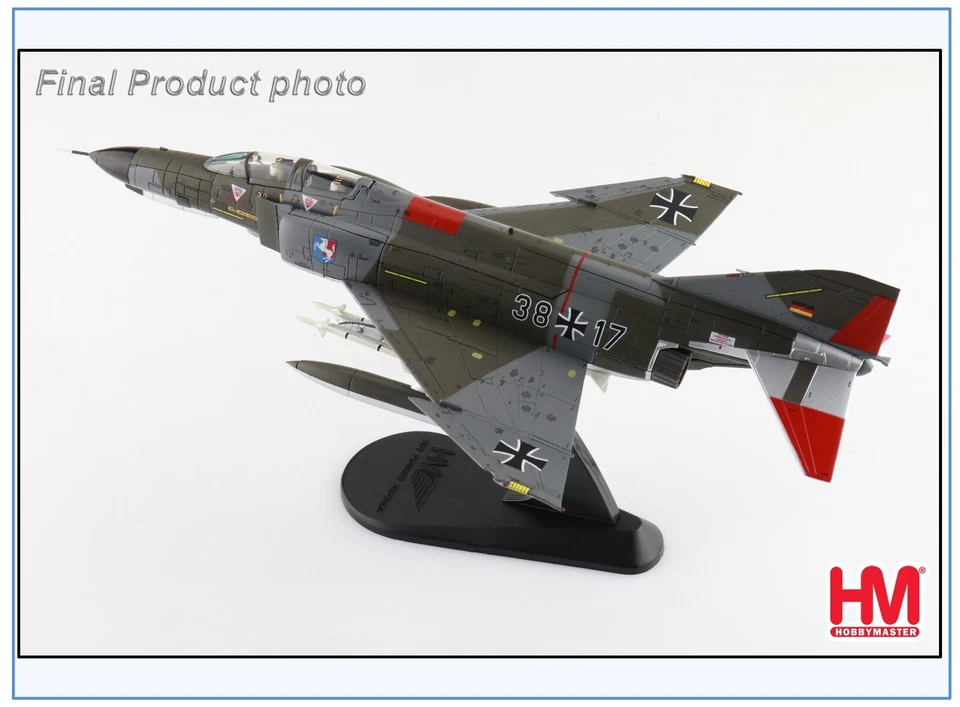 HA19098 F-4E Phantom II Luftwaffe JaBoG 36,1981,Hobbymaster 1:72 NEU 11/24-2 - Bild 4 von 4