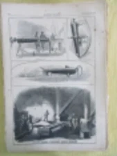 Vintage Print,WEST POINT FOUNDRY,COLD SPRING,Fort Pickens,Harpers,Civil War,1861