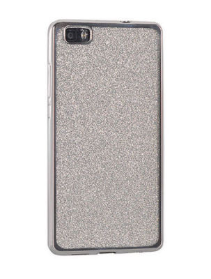 ^ Glitter Elektro Silikonhülle Cover Case 2 Teilen Etui Nokia 7 Plus Silber 