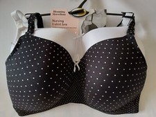 New 2 Pack Mothercare Blooming Marvellous Nursing Feeding Bras UK 32 B C D DD F