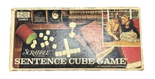 Vintage 1971 Scrabble Sentence Cube Game Complete Selchow & Righter