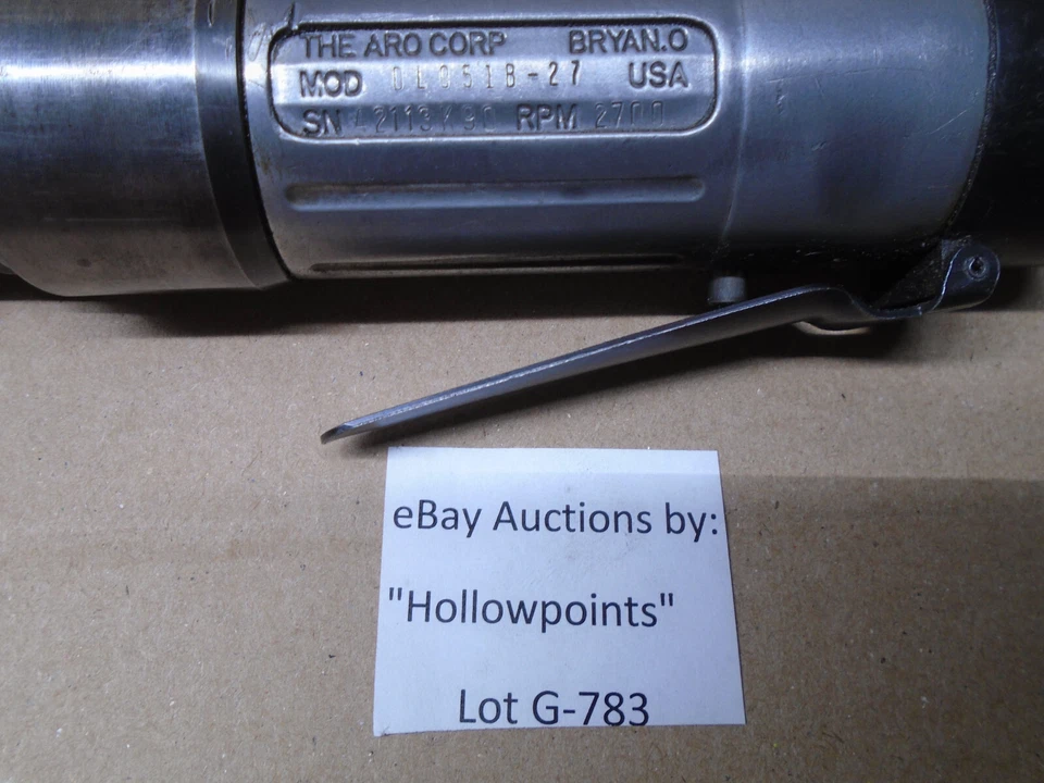 ARO DL051B-27 Straight Air Drill 3/8" Jacobs USA Keyed Chuck 2700 RPM G783 - Image 2 of 4