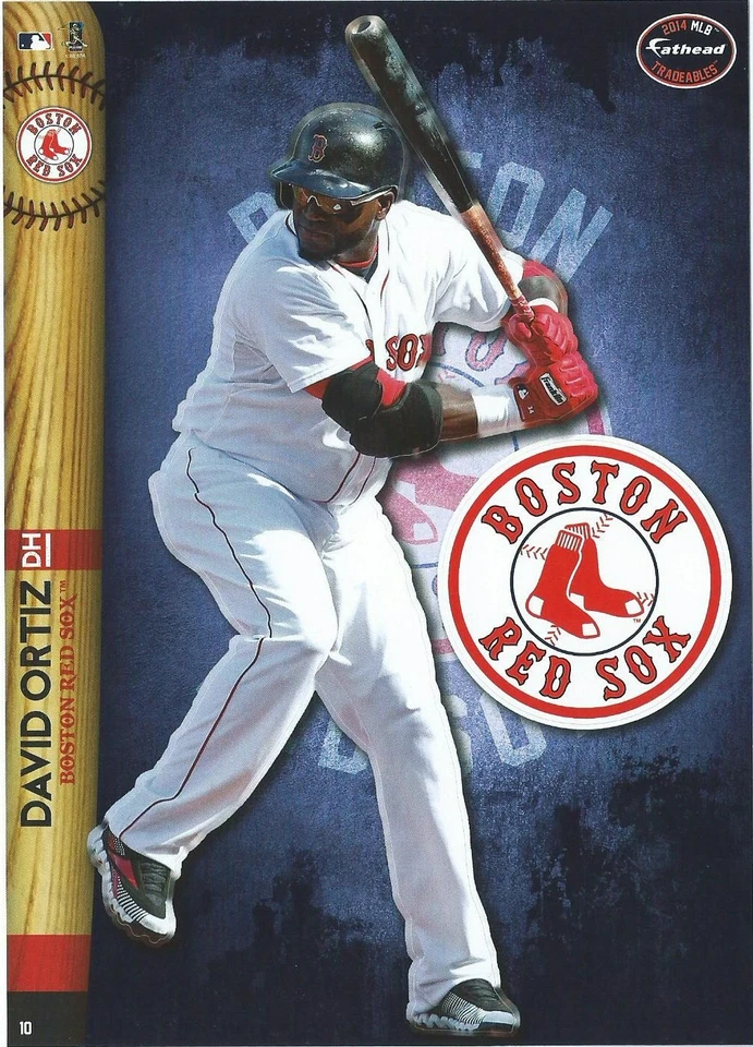 Dustin Pedroia Boston Red Sox Fathead intercambiables pegatina extraíble logotipo 2014 #27 Foto 3 de 4