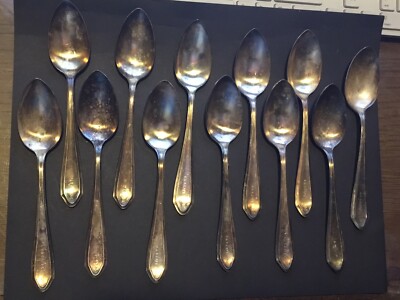 TWO Vintage B&B Cafe Pensacola FL restaurant flatware spoons Albert Pick Co.