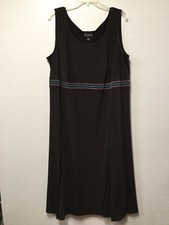 Womens Dress Size 22W Dark Brown Sleeveless Mid Calf K Woman 16