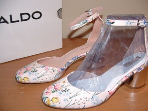 aldo floral heel shoes