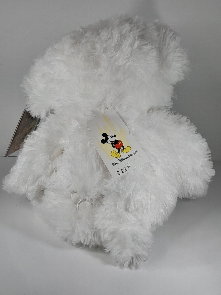 Disney Bear ホワイトぬいぐるみ Disney Bear White & Gray Pre-Duffy Walt Disney World Theme Park