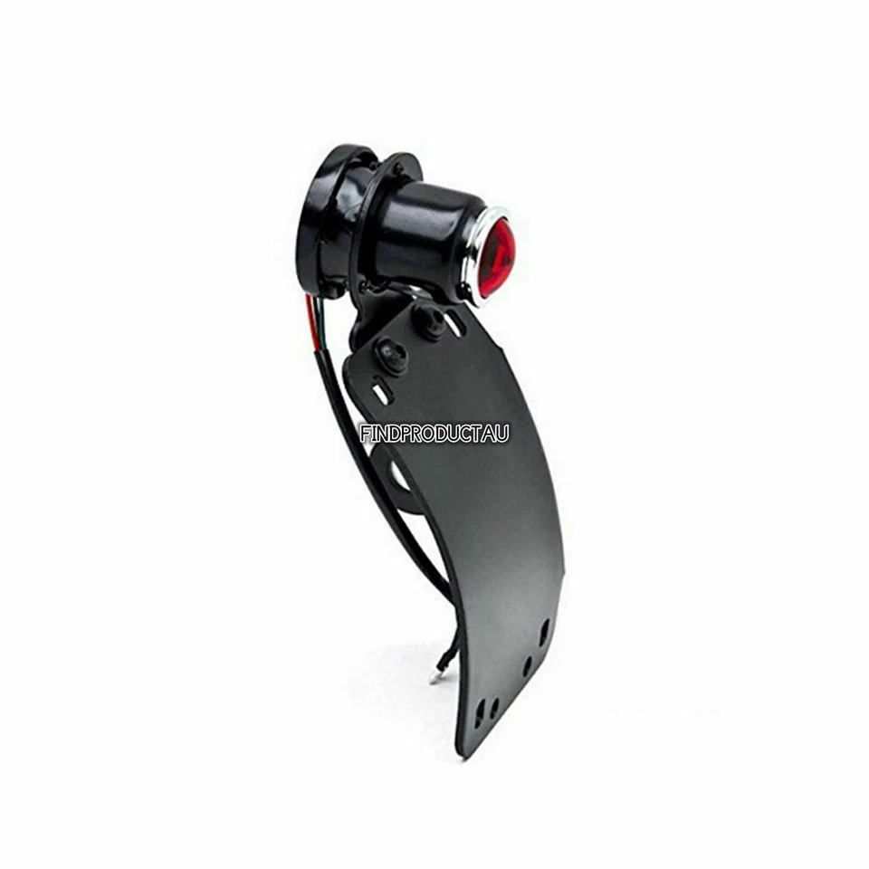 Luz trasera LED curva de 1" eje matrícula Honda VF Magna Stateline 500 700 750 Foto 2 de 4