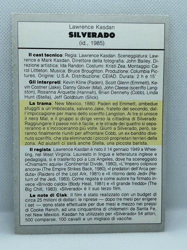 LOCANDINA CARTOLINA DI CIAK RIVISTA DI CINEMA E SPETTACOLO ANNO 1985 - Foto 130 di 156