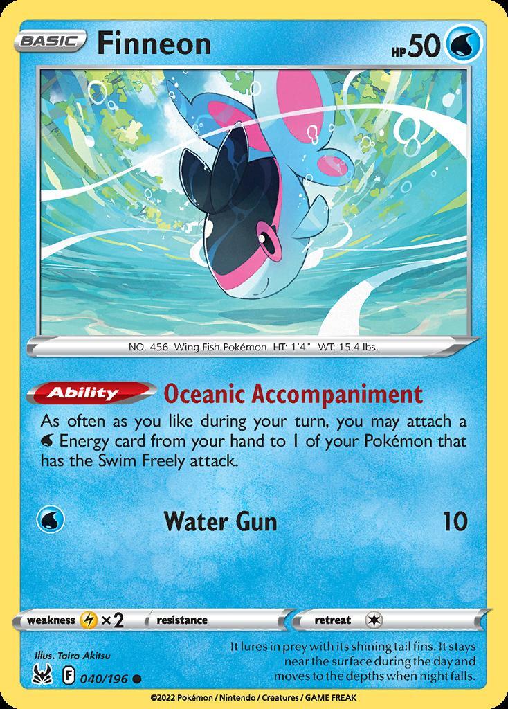 Pokemon Finneon (40/217) Lost Origin NM