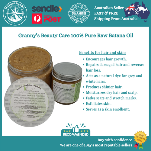 BATANA OIL GRANNY'S BEAUTY CARE PURE 100 Organic Batana Hair Oil