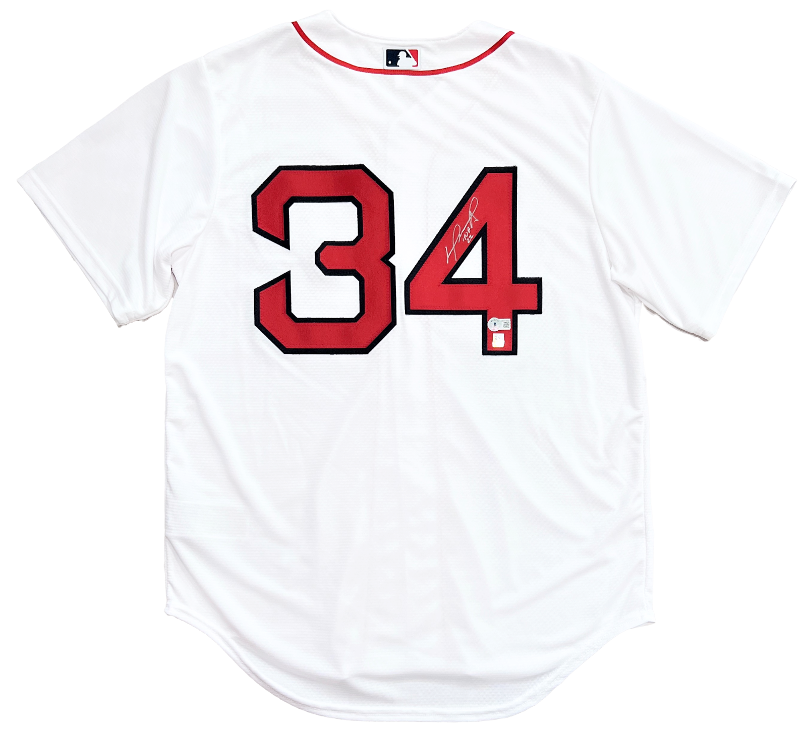 David Ortiz Autographed Signed Boston Red Sox Red Sox HOF 22 Nike Authentic White Jersey BAS/Papi Holo 
