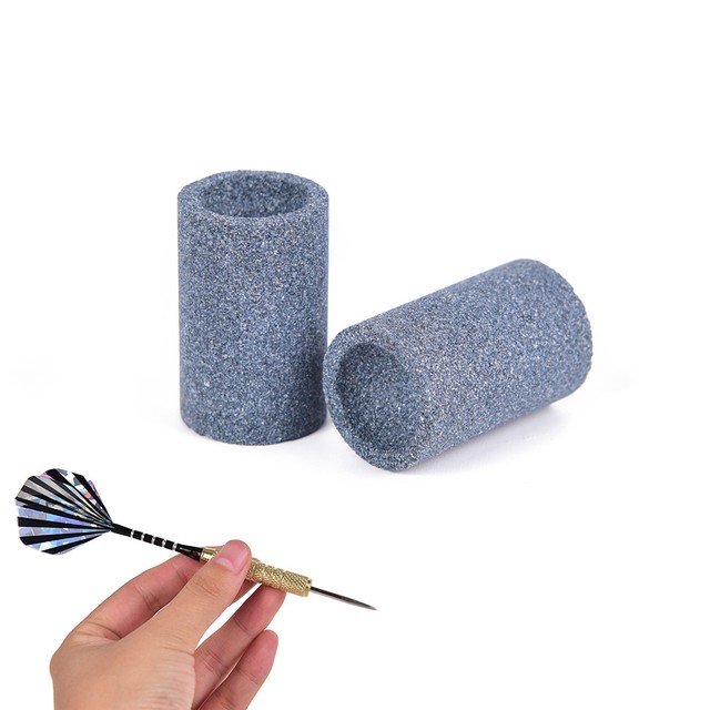 2pcs special gray dart sharpener round dart sharpening sand stoneRUUS eBay