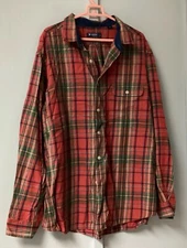 Daniel Cremieux Mens Shirt Size 2XL Rustic Plaid Cotton Long Sleeve Button