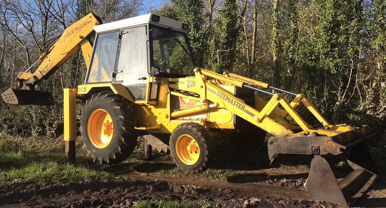 JCB 3CX DIGGER For Sale good for age perkins engine 4in1 extradig with forks eBay