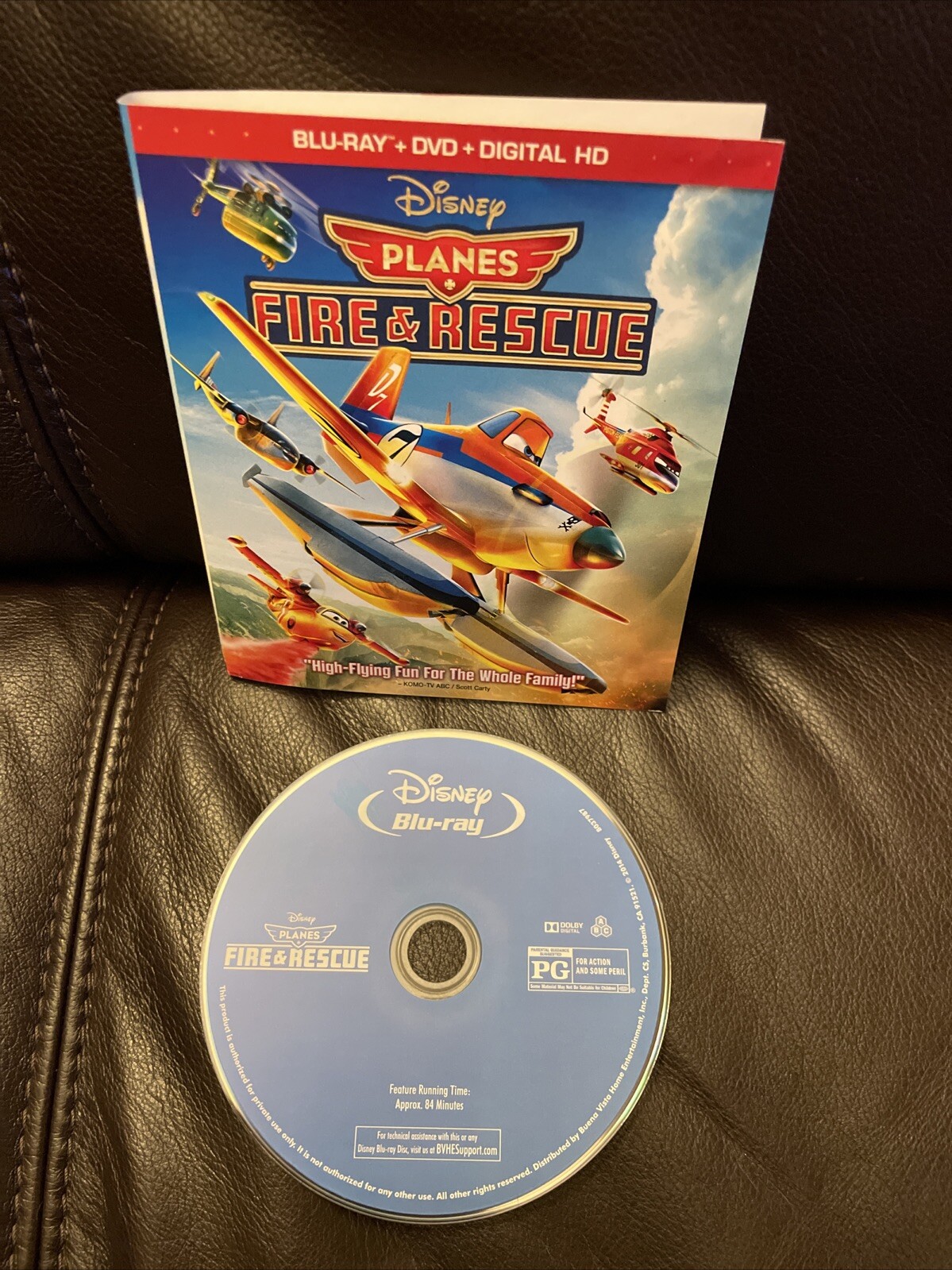 Planes Fire & Rescue (Bluray, DVD, 2014) Free Ship, NO CASE, DISC