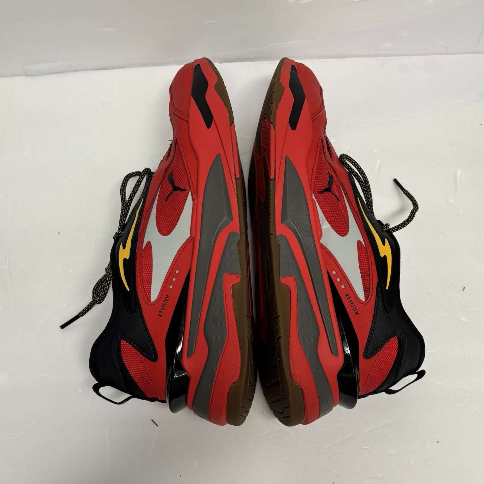 SAOLA Scarpe casual PUMA RS Fast Flames da uomo 13 rosse 389532 01 corsa passeggio