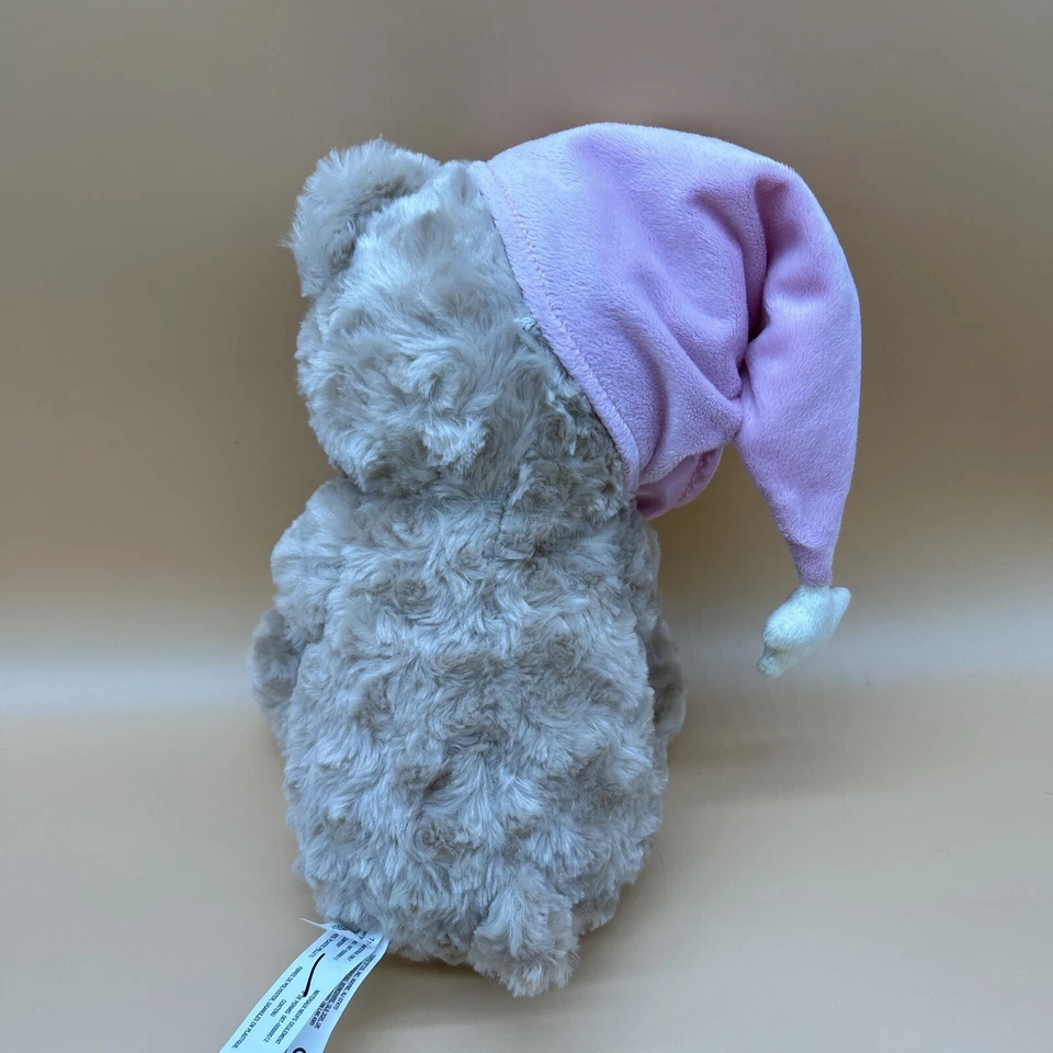 Toys R Us ursinho de pelúcia sonolento para dormir menina 14" segurando cobertor rosa 2017 - Imagem 2 de 4