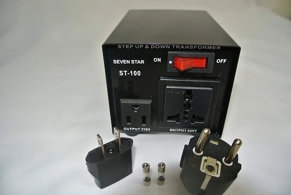 Heavy Duty ST100 100 Watt 110 220 Volt Voltage Converter 110v 220v Transformer  - Image 2 of 3