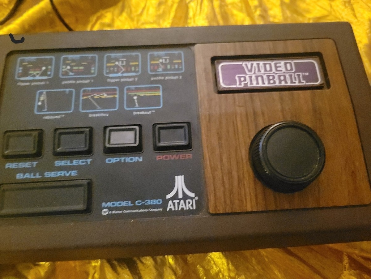 Atari Video Pinball Model C-380 Game Console VINTAGE System