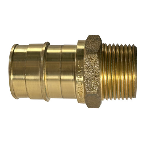 1 Pack XFITTING 1" Pex A x 3/4" Male NPT Adapter, F1960 Expansion Male Fitting