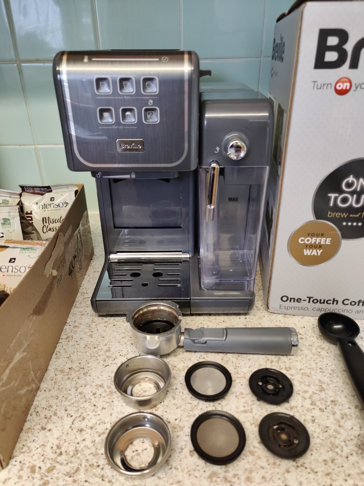 Breville II Espresso Machine Grey (VCF146) for sale online